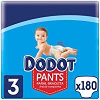 Los mejores  - Dodot Pants Pañal - Braguita Talla 3- 180 Pañales- 6-11 kg- Pañal-Braguita con Ajuste 360° Anti-fugas